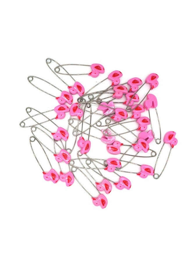 GTONEE Cute Animal Duck Baby Safety Pins Secure Clips for Fastening Baby Clothes Diaper Napkins Stainless Steel Size L 5.3CM 30PCS