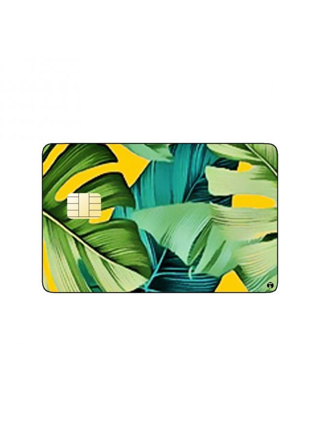 RKN PRINTED BANK CARD STICKER Beautiful Colorful Tree Leaves Drawing - Image 2