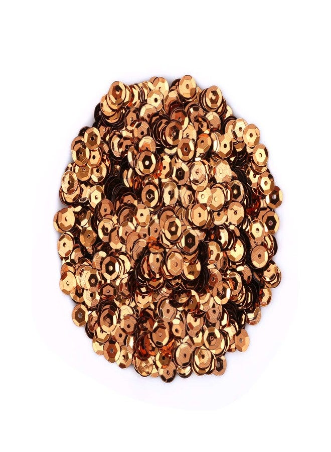 Naler 2800 Pieces 6MM Brown Loose Cup Sequins, Iridescent Spangles for Sewing Embroidery, Crafts,Wedding, Christmas, Easter Decorations - Image 1