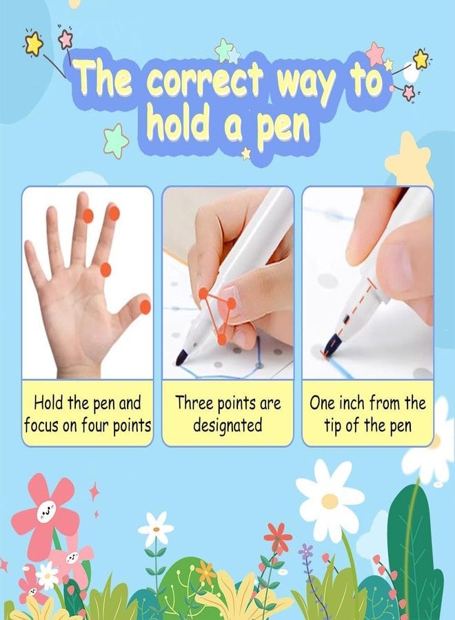 Parshya Kids Pen Control Practice Workbook for Ages 2–6 | Reusable Book with Pen Control Training, Line & Alphabet Tracing, Brain Development Activities | 64+ Pages Coated Paper | Preschool Writing - Image 5