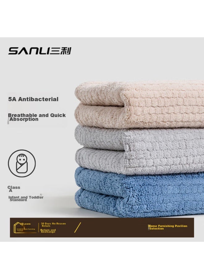 Sanli Antibacterial Towels, 3-pack, High-tech Absorbent Quick-drying Lint-free Face Towels For Men And Women - Image 1