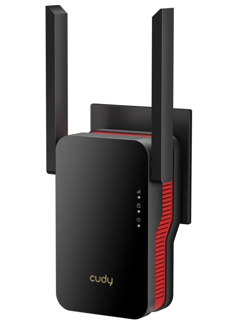 cudy AX3000 Dual Band Wi-Fi 6 Extender, WiFi 6 Repeater Coverage up to 3000 Sq.Ft. and 70 Devices, 802.11ax, 160MHz, MU-MIMO, Beamforming, OFDMA, WPA3 - Image 1