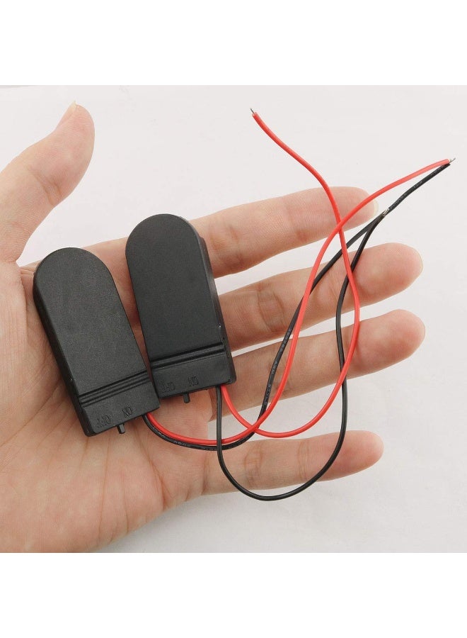 سونسر حامل بطارية CR2032 10 قطع، حامل بطارية CR2032، حامل بطارية 2 × 3 فولت، مع مفتاح تشغيل وإيقاف سلكي - Image 5