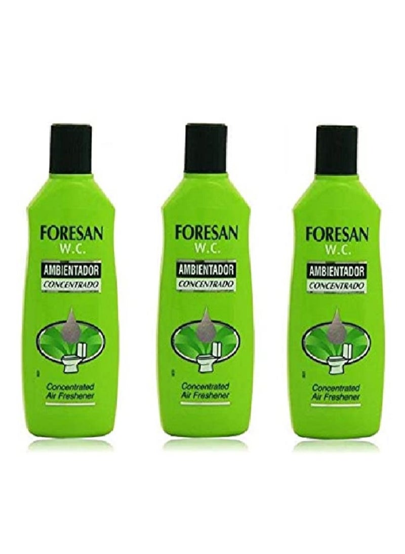 FORESAN - 3 Bottles concentrated air freshener WC 125 ml for bathrooms and all over the house - Image 1