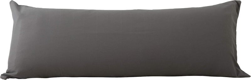 EVOLIVE Ultra Soft Microfiber Body Pillow Cover/Pillowcases 21"x54" with Hidden Zipper Closure (21"x54" Body Pillow Cover, Charcoal Grey) - Image 1