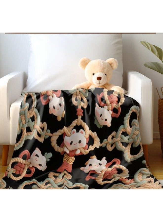 general Flannel thin blanket (warm and comfortable, suitable for sleep, gaming, dust removal and sandproof) 150cm*200cm - 1101 - Image 3