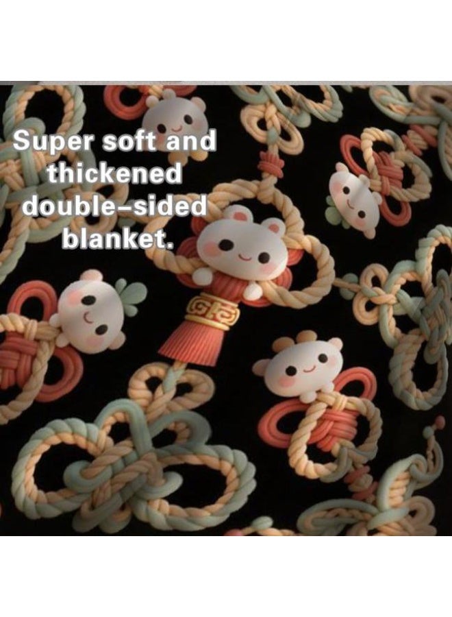 general Flannel thin blanket (warm and comfortable, suitable for sleep, gaming, dust removal and sandproof) 150cm*200cm - 1101 - Image 4