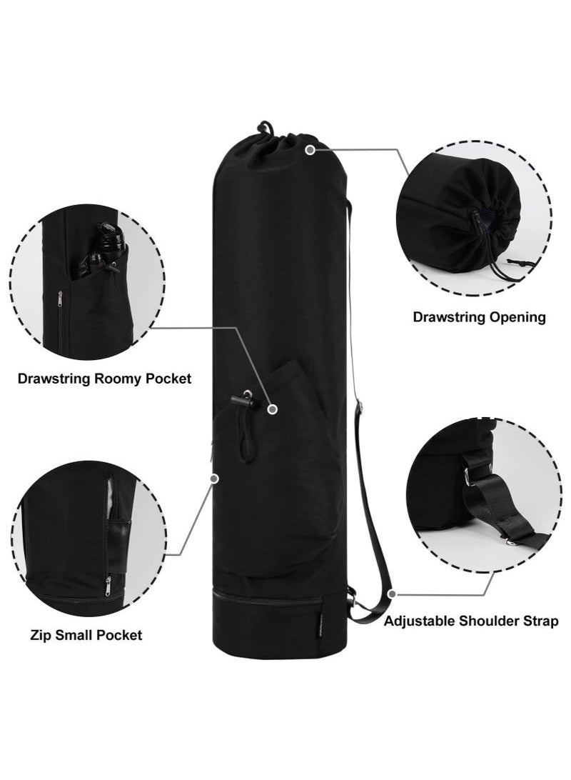 Arabest Yoga Mat Bag Large with Adjustable Carry Strap Pilates Bag with Bottle Pocket and Wet Compartment - Image 3