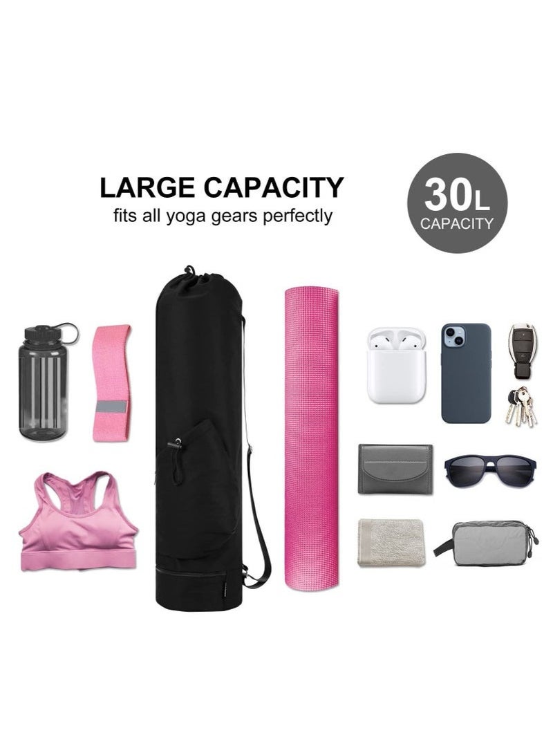 Arabest Yoga Mat Bag Large with Adjustable Carry Strap Pilates Bag with Bottle Pocket and Wet Compartment - Image 4