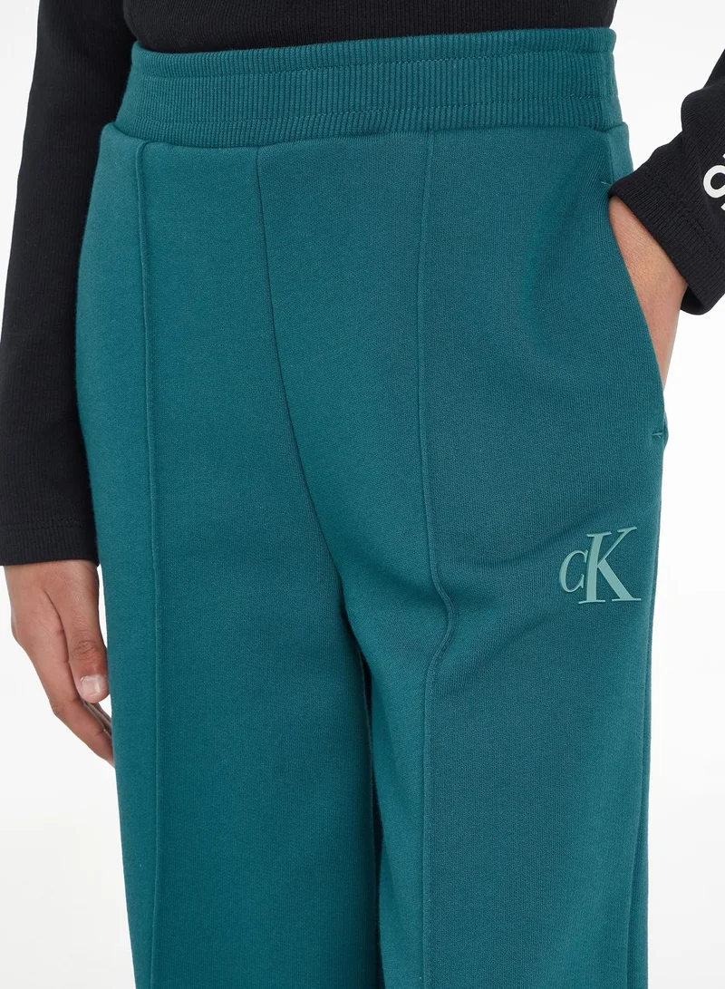 كالفن كلاين جينز بنطال رياضي بشعار للأطفال