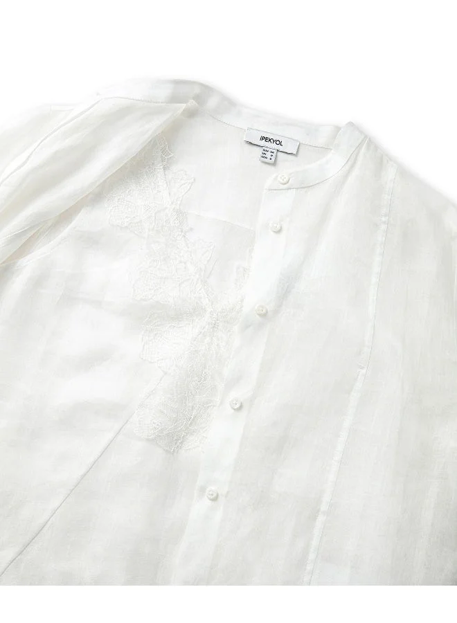 Ipekyol Regular Fit Layered Linen Shirt