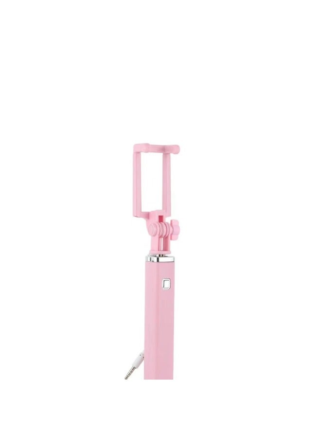 Wire-controlled Selfie Stick Selfie Live Broadcast Applicable To Android Apple Type-c Interface Telescopic Folding Gift-Color:Android (3.5 Round Head) Black  - Image 5