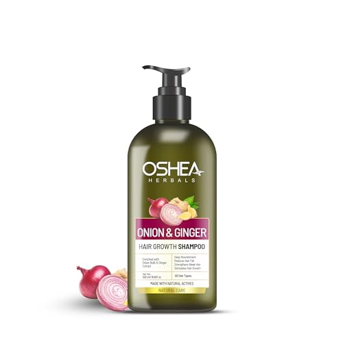 Oshea Herbals Natural Hair Growth Shampoo for Men & Women | Deep Nourishment, Promotes Hair Growth with Controlled Hairfall | Enriched with Onion Bulb & Ginger Extract - 500 ml - Image 1