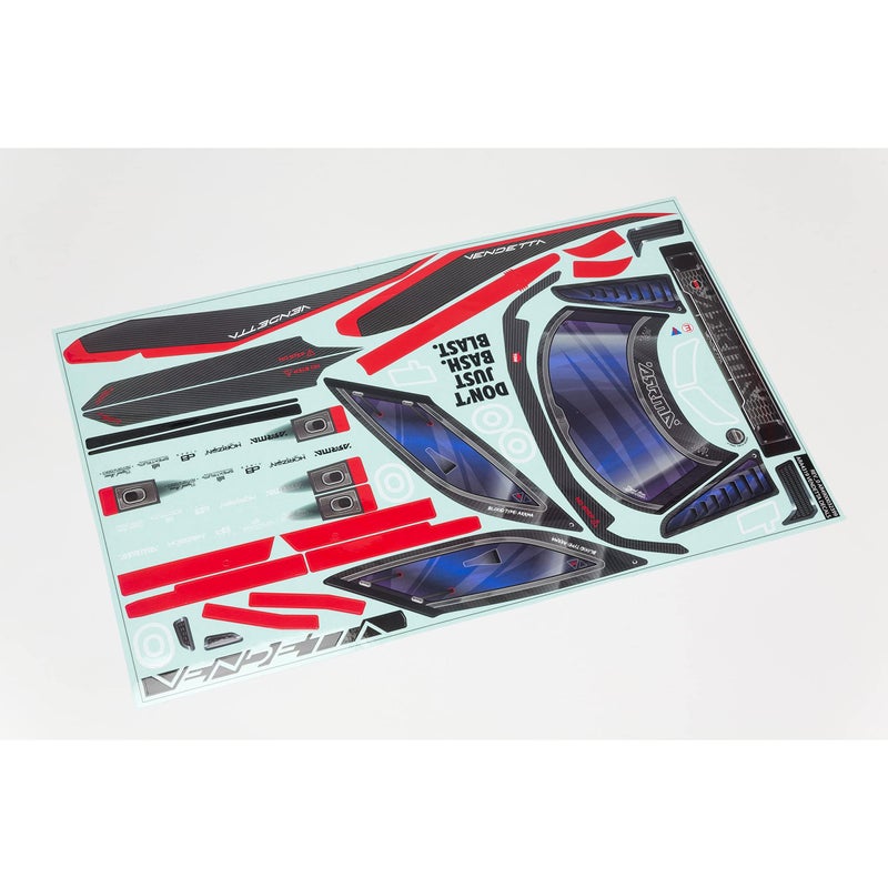 ARRMA ARRMA 1/8 Clear Body with Decals: Vendetta 4X4, ARA414004  - Image 2