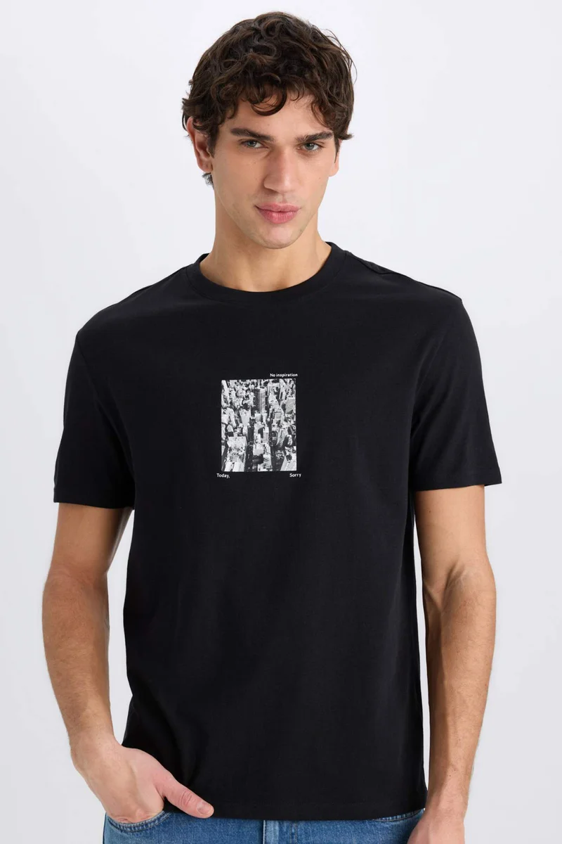 Defacto Regular Fit Crew Neck Short Sleeve T-Shirt