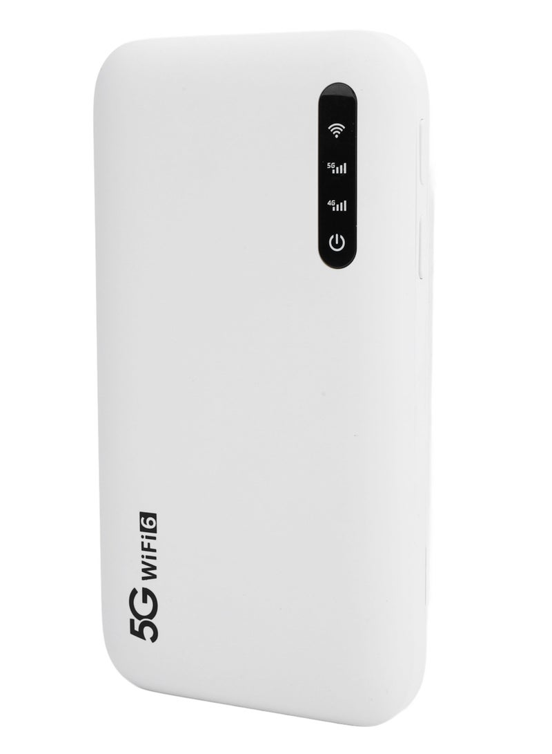 5G WiFi 6 Mobile Hotspot High Speed Support 16 Devices 6100mAh Portable WiFi Hotspot Router with SIM Card Slot for Phone Tablet  - Image 1