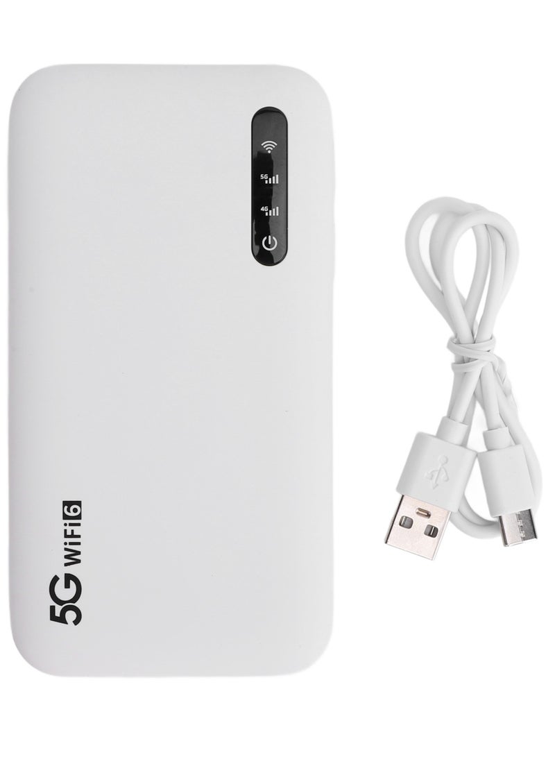 5G WiFi 6 Mobile Hotspot High Speed Support 16 Devices 6100mAh Portable WiFi Hotspot Router with SIM Card Slot for Phone Tablet  - Image 3