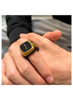 Mi techo Smart Tasbih Tally Counter Ring for Muslims Zikr Digital Tasbih 5 Prayer Time Reminder Bluetooth Waterproof 22mm  - Image 4
