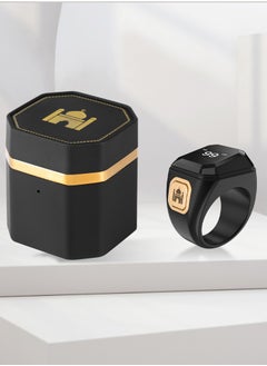 Mi techo Smart Tasbih Tally Counter Ring for Muslims Zikr Digital Tasbih 5 Prayer Time Reminder Bluetooth Waterproof 22mm  - Image 2
