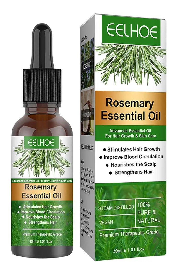 EELHOE Rosemary Essential Oil for Hair Growth 30ml
