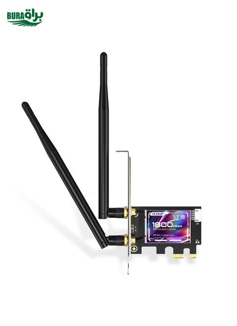 EDUP EP-9658 PCI-E WiFi 6 Card AX1800M Bluetooth 5.2 Adapter for Desktop PC, 2.4GHz/5.8GHz Dual Band Wireless PCI-E Internal Network Card