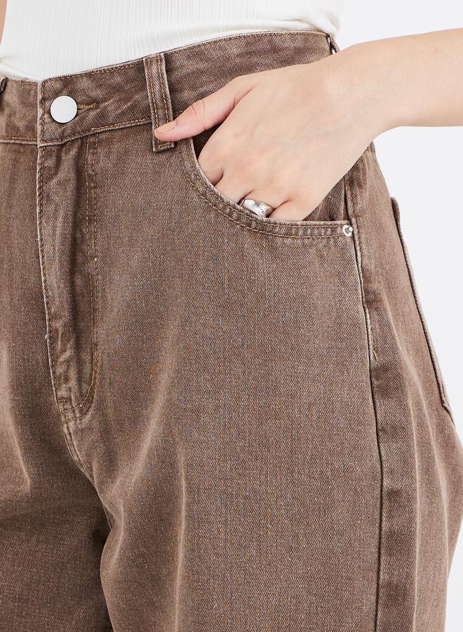 ستايلي جينز ستايلي بقصة الأم العالية المغسولة - Image 3