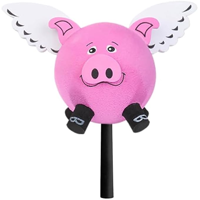 rayihni Pink Flying Pig Car, Truck, and SUV Antenna Ball/Antenna Topper (Fits Fat Style Antenna) - Image 2