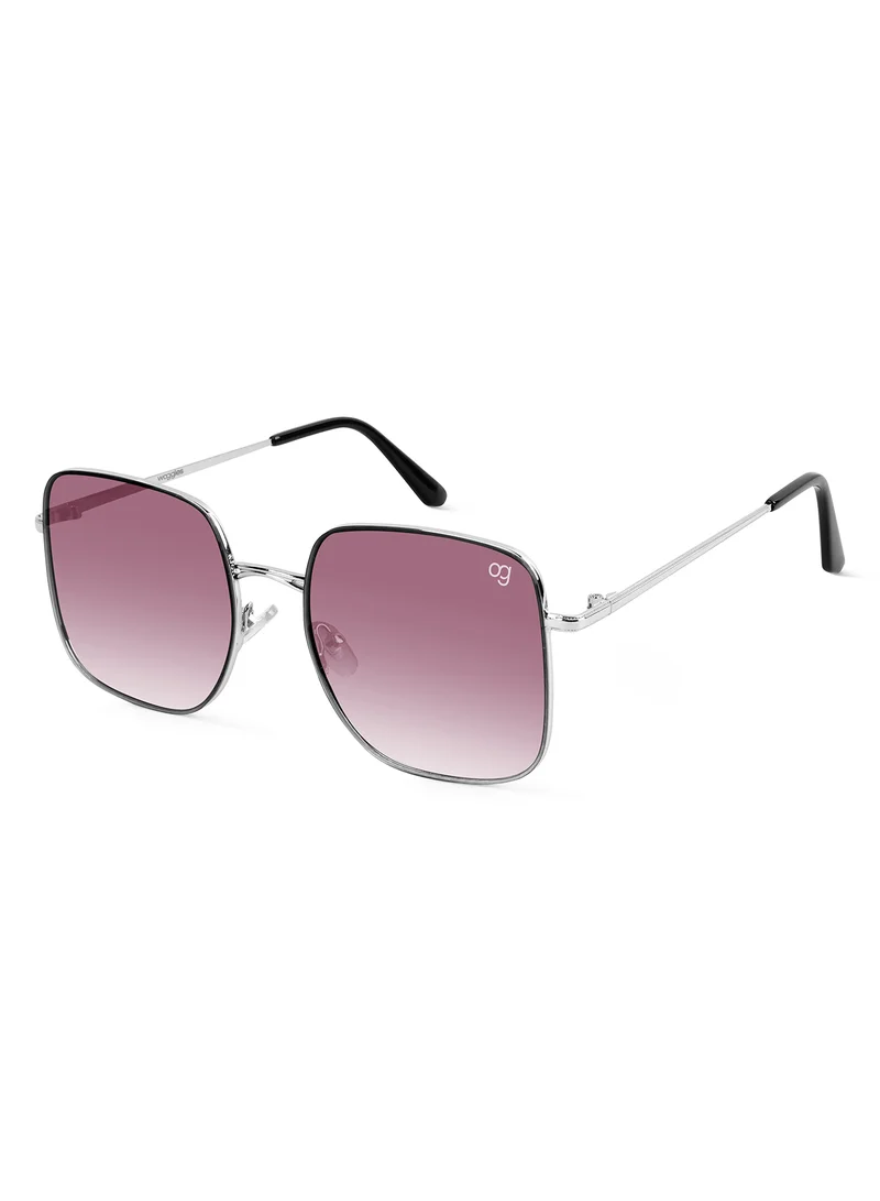 Woggles Latest & Stylish UV Protected Ray Purple Square Sunglasses for Men & Women
