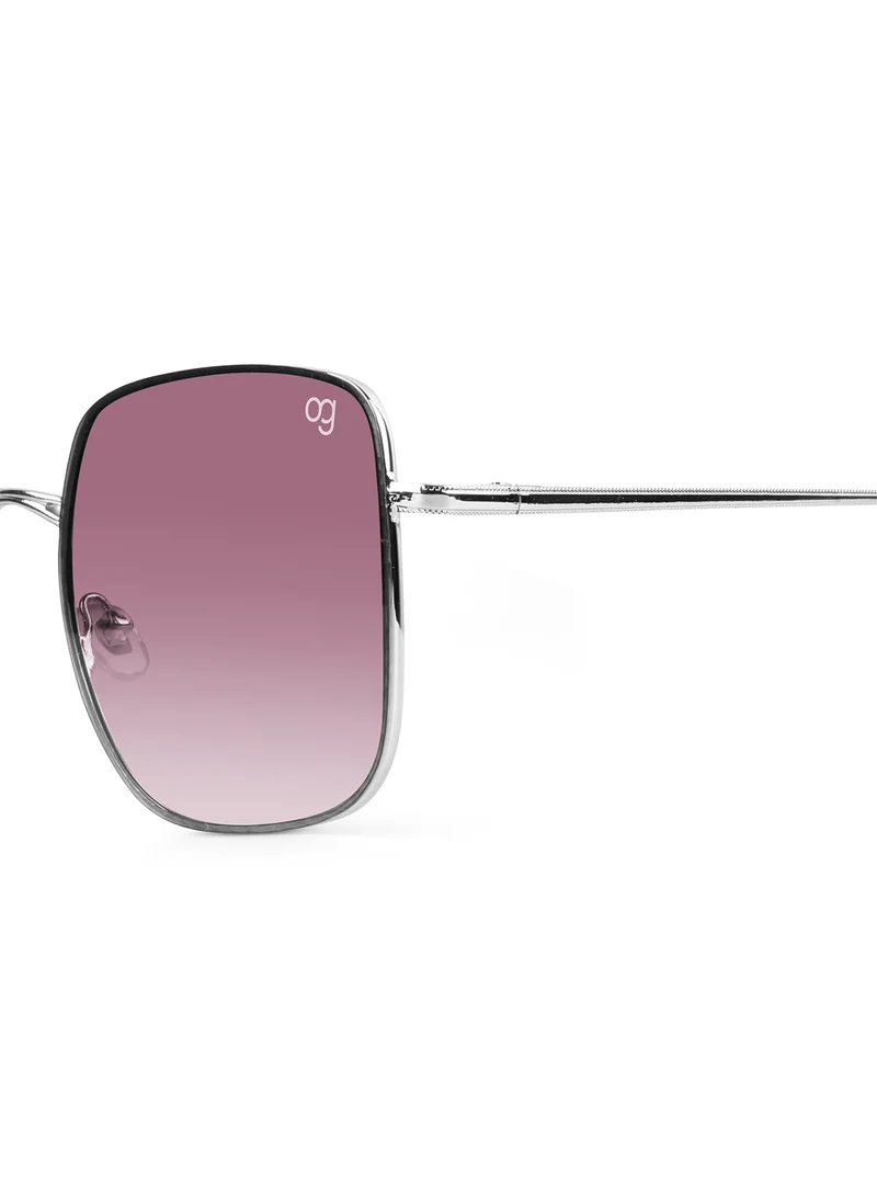 Woggles Latest & Stylish UV Protected Ray Purple Square Sunglasses for Men & Women