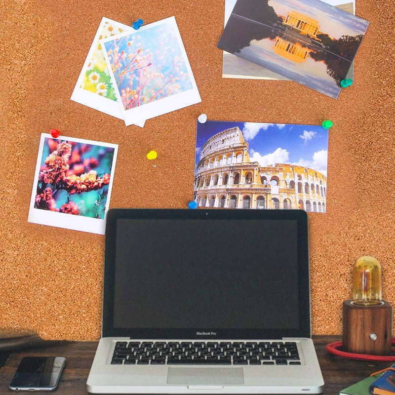 Yalis Push Pins 600 Count Clear Multicolored, Standard Thumb Tacks Steel Point and Clear Multi-Colors Plastic Head - Image 5