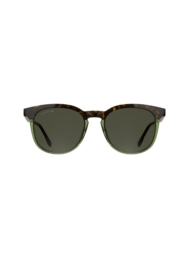 LACOSTE نظارات شمسية لاكوست كاملة الإطار L6073S 5219 (223) هافانا/شفافة خضراء فاتحة - Image 1