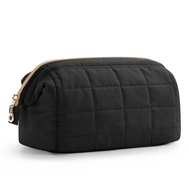 Large-Capacity Cloud Bag Quilted Down Cotton Makeup Bag Portable Travel Organizer Wash  Bag - Image 1
