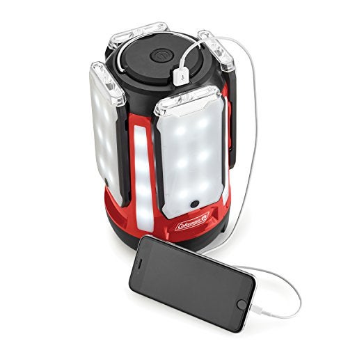 Coleman Quad Panel 800L LED Lantern, Water-Resistant Lantern with 4 Removable Magnetic Light Panels & USB Charging Port, Great for Camping, Hunting, Emergencies, & More - Image 4