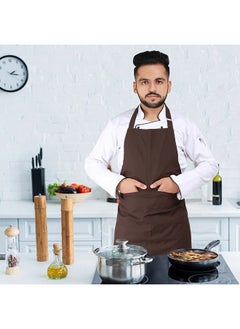 YANEK مريلة مطبخ YANEK | مريلة مطبخ قابلة للتعديل للجنسين مع جيوب | للمنزل والمطعم والمقهى  - Image 5