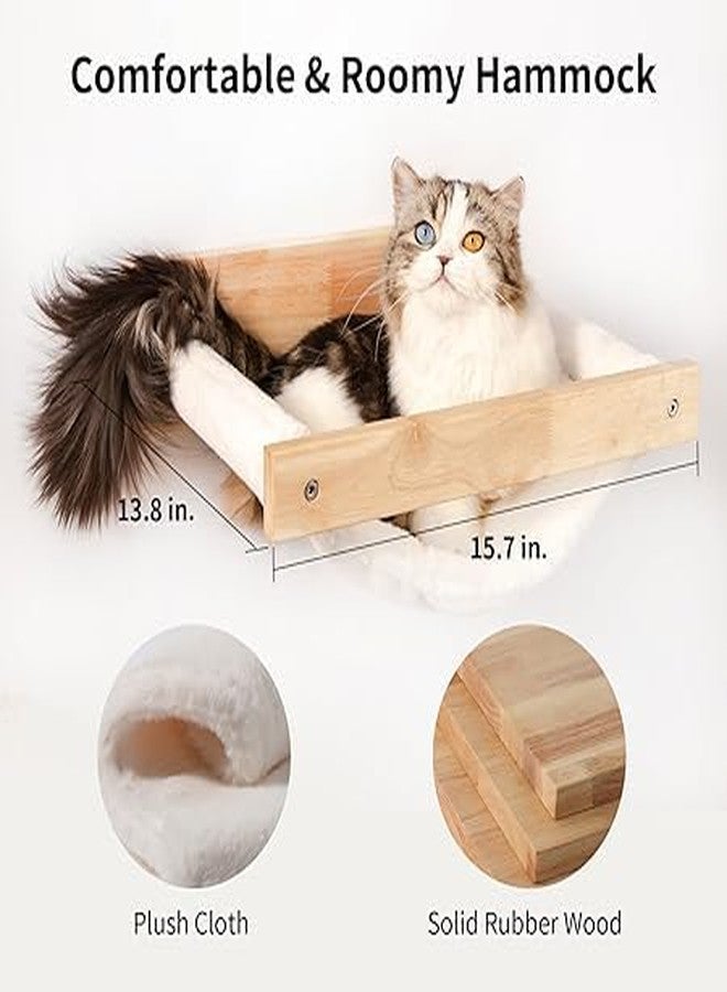 Cat Wall Furniture, 3 Pack cat wall Floating Shelves uses a Triangular Structure, thereby can Easily Hold Cats weigh up to 33 lbs,Cats Shelf for Sleeping, Playing, Climbing and Lounging, - Image 3