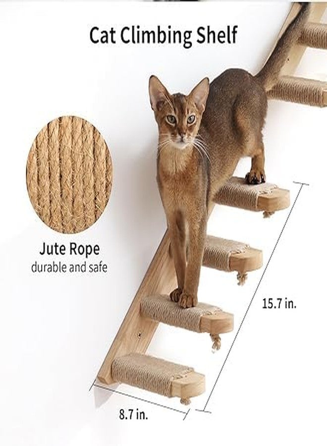 Cat Wall Furniture, 3 Pack cat wall Floating Shelves uses a Triangular Structure, thereby can Easily Hold Cats weigh up to 33 lbs,Cats Shelf for Sleeping, Playing, Climbing and Lounging, - Image 2