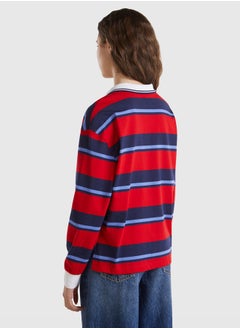 Benetton Regular Fit Striped Polo  - Image 2