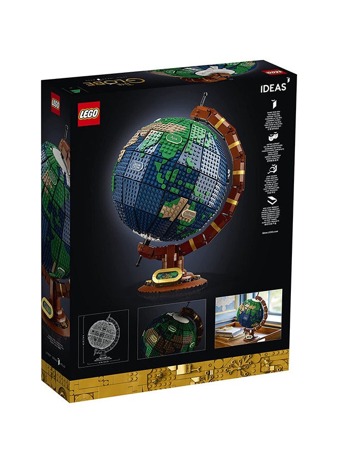 LEGO - Ideas The Globe Building Kit; Build-And-Display Model For Adults; Vintage-Style Spinning Earth Globe; Home Decor Gift For People With A Passion For Travel, Geography And Arts (2,585 Pieces) 21332 - Image 1