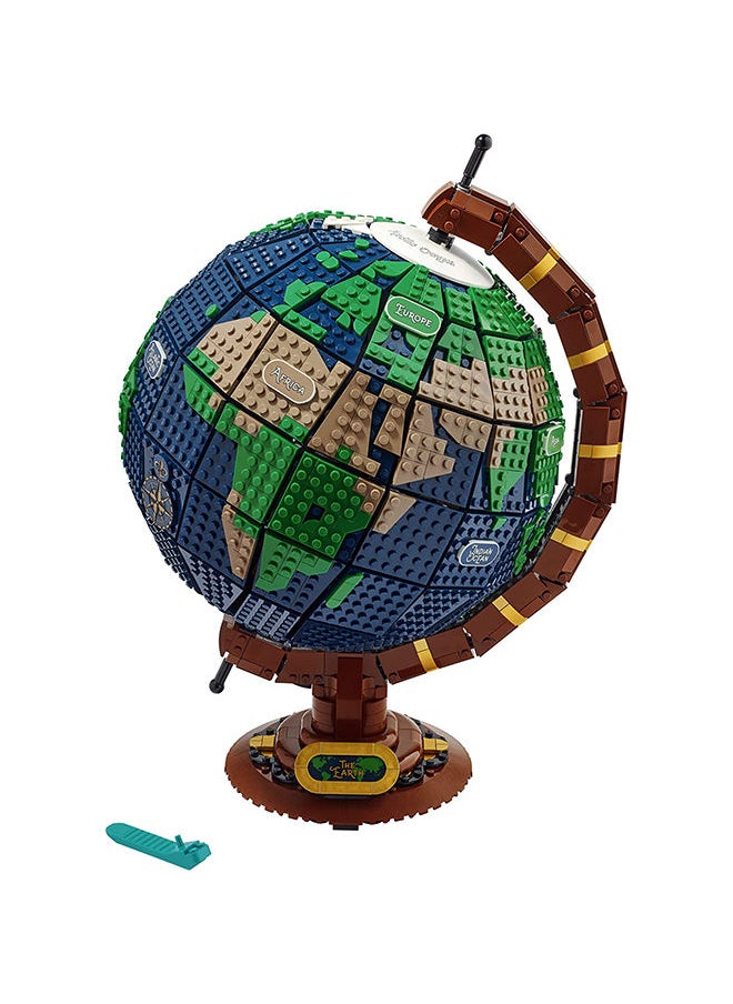 LEGO - Ideas The Globe Building Kit; Build-And-Display Model For Adults; Vintage-Style Spinning Earth Globe; Home Decor Gift For People With A Passion For Travel, Geography And Arts (2,585 Pieces) 21332 - Image 1