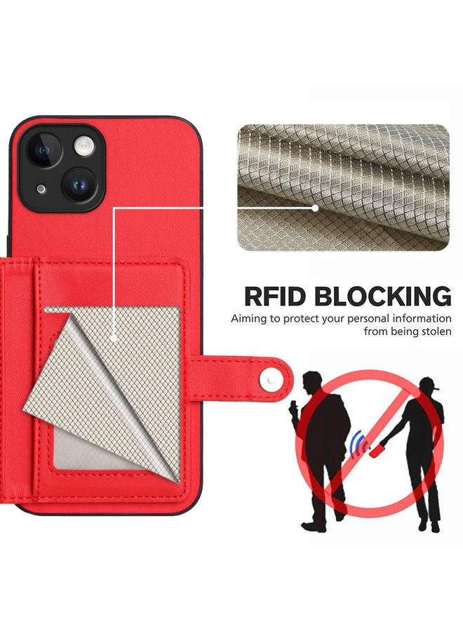 Zaboon Case For iPhone 13 Button Card Bag RFID Anti-theft Phone Case - Image 3