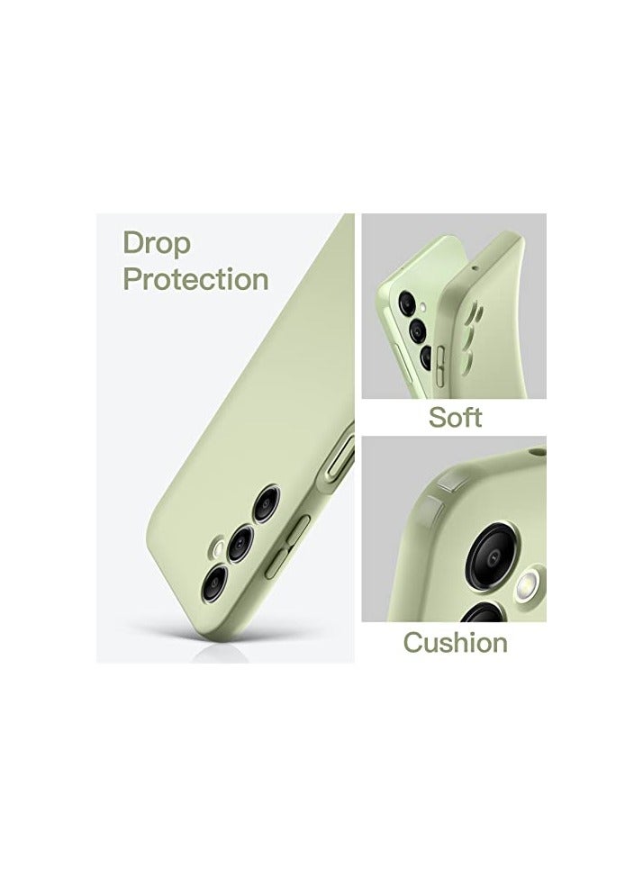 JETech Slim Fit Case for Samsung Galaxy A14 4G/5G 6.6-Inch, Soft TPU Thin Protective Phone Cover with Matte Finish, Shockproof (Lime) - Image 2