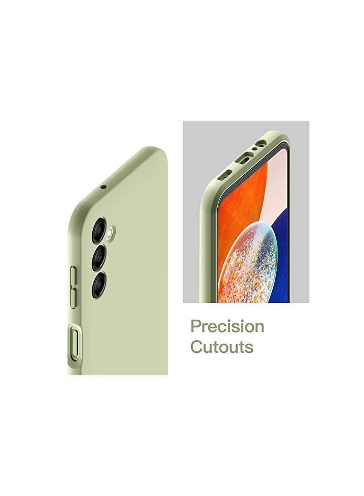 JETech Slim Fit Case for Samsung Galaxy A14 4G/5G 6.6-Inch, Soft TPU Thin Protective Phone Cover with Matte Finish, Shockproof (Lime) - Image 4