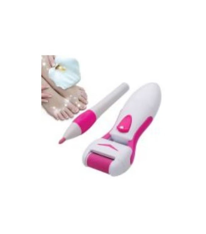 Kemei Device For Removing Calluses And For Foot And Hand Care White* Pink - Image 2