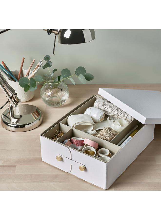 Zaboon Box With Compartments, White, 32X25X10 Cm  - Image 3