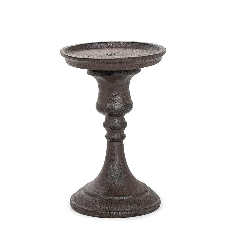 Sungmor Rustic Cast Iron Pillar Candle Holder 59 Tall Vintage Candlestick Holders Table Centerpiece Metal Candle Holder Farmhouse Candle Stand for Fireplace Shelf Home Decor - Image 2