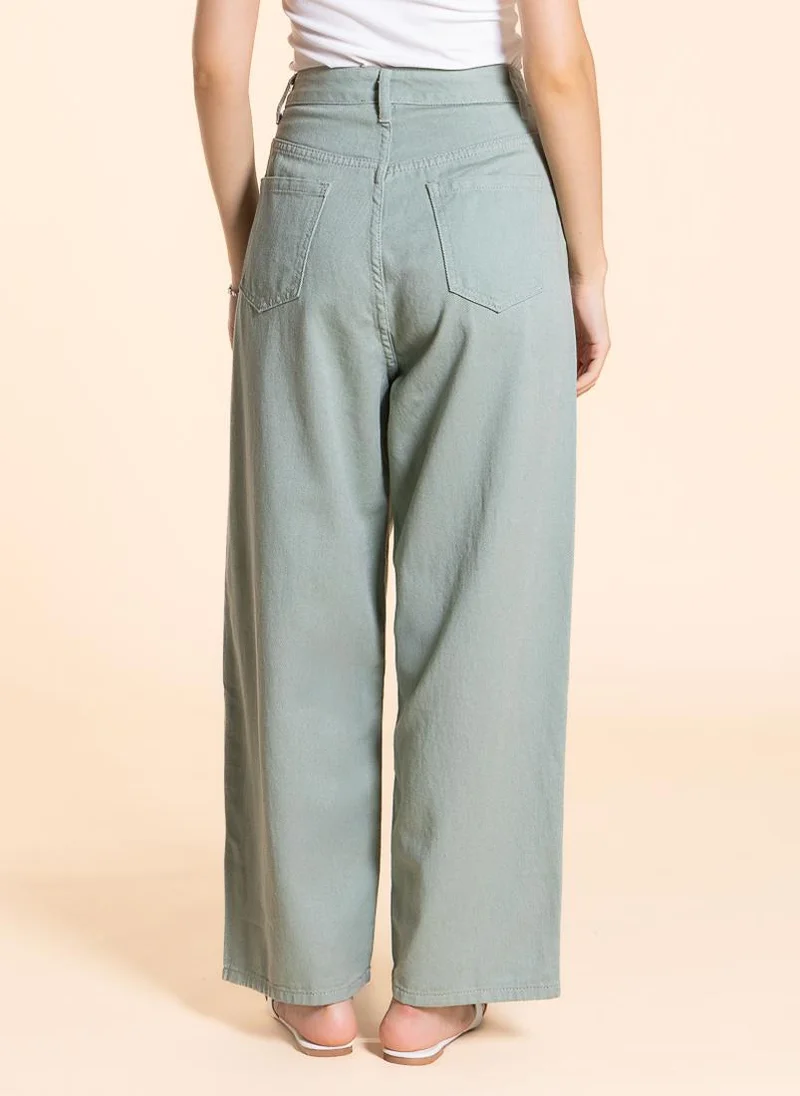 SHAPES SOFT HIGH-WAIST WIDE LEG JEANS