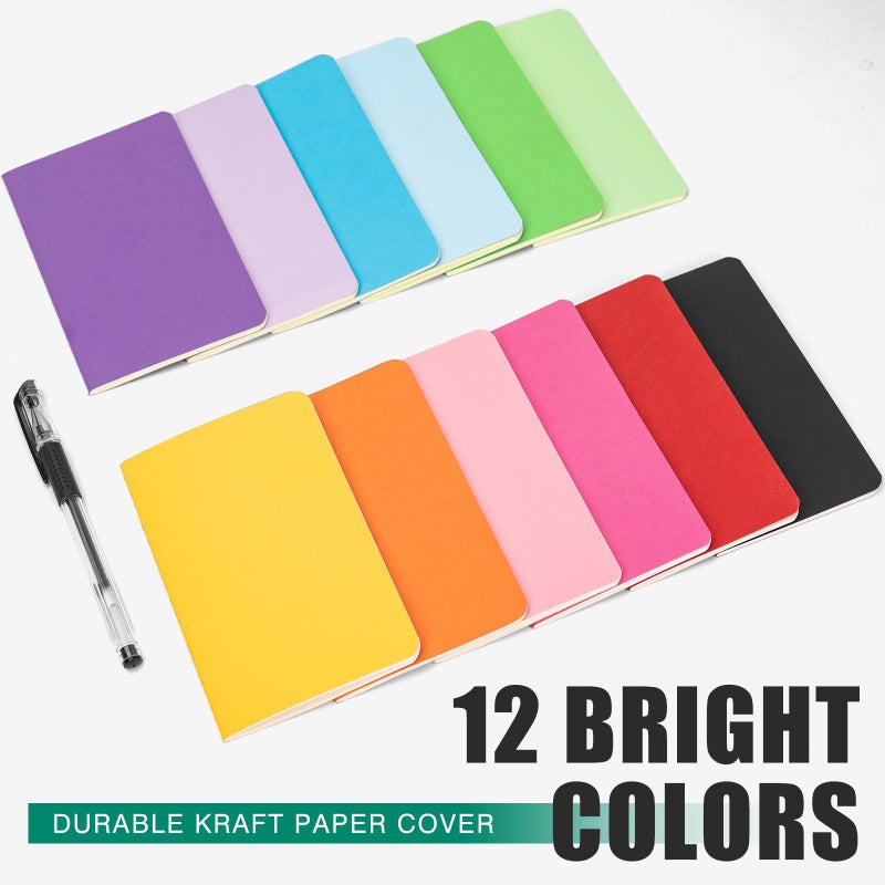 Lzerking Small Lined Notebooks Bulk 60 Packs Mini Journal Pocket Notepads Set Colorful Cover Notebooks Bulk Gifts for Kids 3.5 x 5.5 Inches, 30 Sheets/60 Pages - Image 3