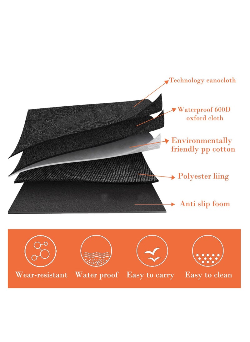 SYOSI Dog Car Seat Cover, 145x137cm Waterproof Scratchproof Nonslip Dog Hammock with Side Protection, Durable Car Boot Liner Protector with Universal Size Fits for Cars Trucks SUV - Image 5