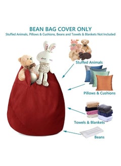 SYOSI Bag Chair Cover, Sofa Bean Bag Sofa Cover, Cloth Cover without Filler, Soft Cotton Linen, Sturdy Zipper Bean Bag Case, Sack Bean Bag for Adults, Kids, Teens  - Image 5