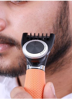 GEEPAS 2 in1 Grooming Kit Beard Trimmer & Body Groomer | Waterproof, Beard  Trimming Comb, Skin Friendly, 45 Acute Angle Blade, Microfin Skin Guard, 20 Locking Length Settings  - Image 2